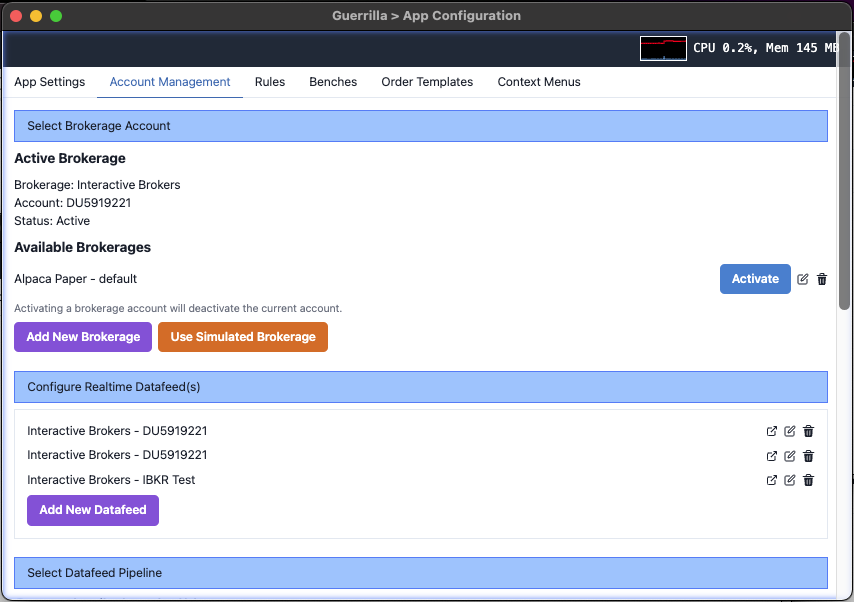 AI Trading Plaform Account Management