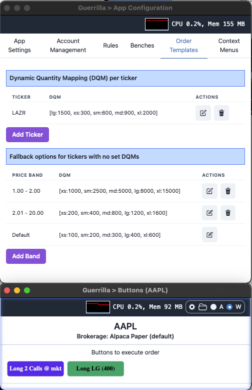 Configured DQM