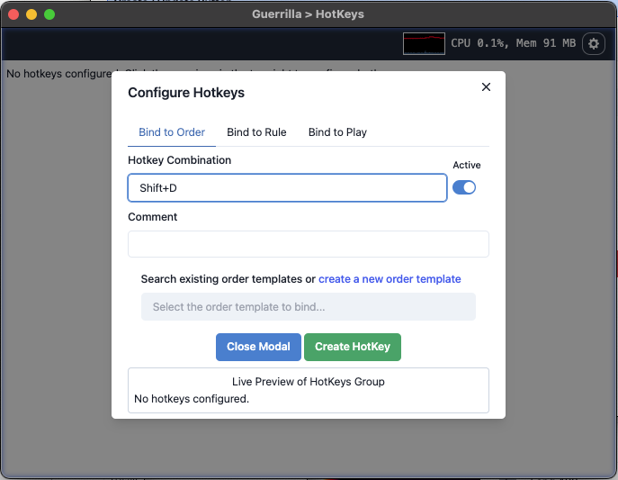 Hybrid Trading Hotkeys Configuration